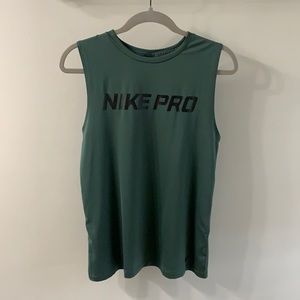 Olive Green Dri-Fit Nike Athletic Top